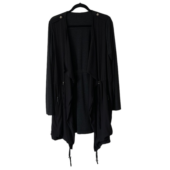 Yest Jackets & Blazers - Yest Waterfall Open Front Jacket - Size Large